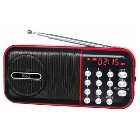Радиоприемник Max MR-321 red/black