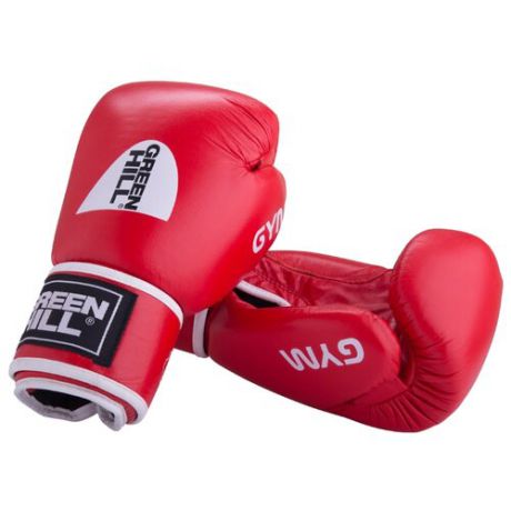 Боксерские перчатки Green hill Gym (BGG-2018) красный 10 oz