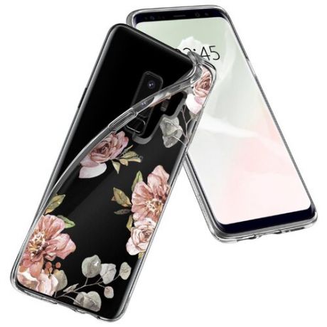 Чехол Spigen Liquid Crystal для Samsung Galaxy S9+ (593CS22916) blossom flower