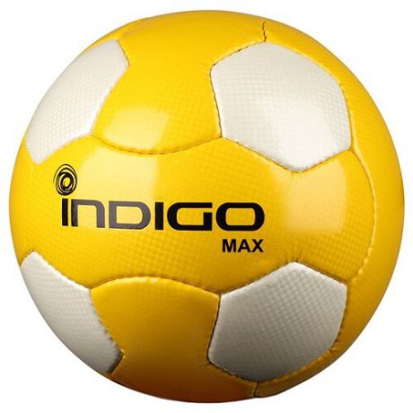 Футбольный мяч Indigo MAX N005 желтый/белый 5