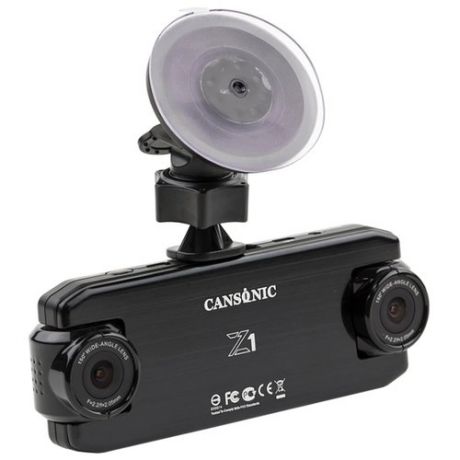 Видеорегистратор CANSONIC Z1 DUAL GPS, 2 камеры, GPS, ГЛОНАСС черный