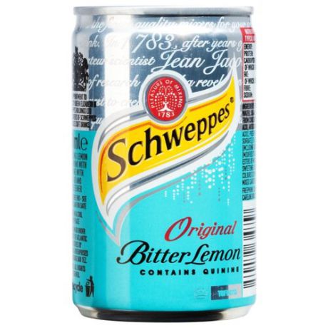 Газированный напиток Schweppes Bitter Lemon, 0.15 л