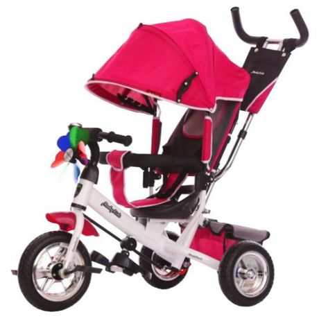 Трехколесный велосипед Moby Kids Comfort 10x8 EVA вишневый