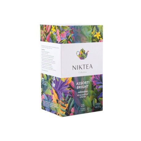 Чай Niktea Assorti bright ассорти в пакетиках, 25 шт.