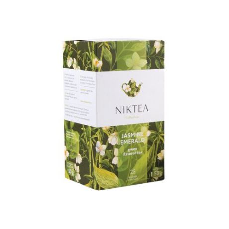 Чай зеленый Niktea Jasmine emerald в пакетиках, 25 шт.