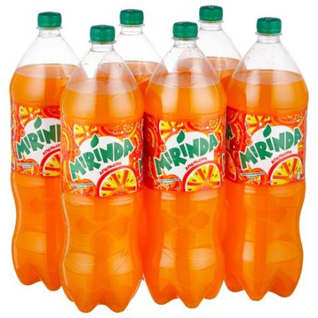 Газированный напиток Mirinda, 2 л, 6 шт.