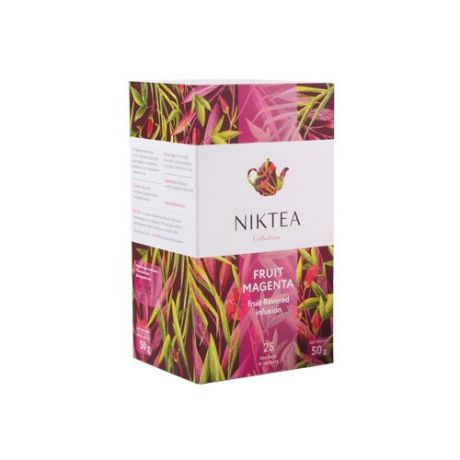 Чайный напиток красный Niktea Fruit magenta в пакетиках, 25 шт.