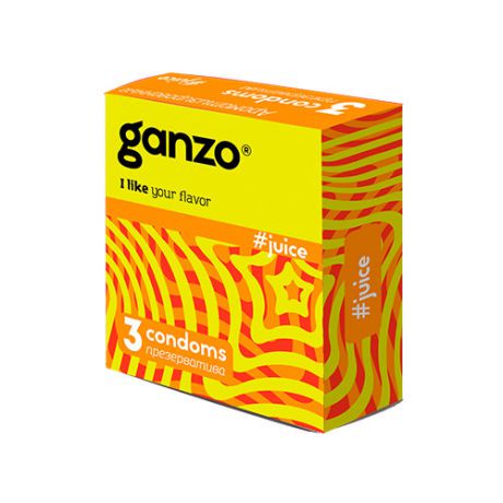 Презервативы Ganzo Juice 3 шт.
