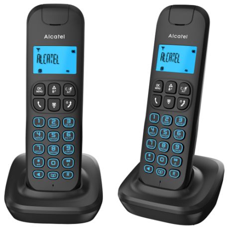 Радиотелефон Alcatel E192 Duo черный