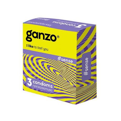 Презервативы Ganzo Sense 3 шт.