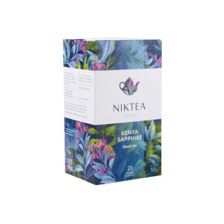 Чай черный Niktea Kenya sapphire в пакетиках, 25 шт.