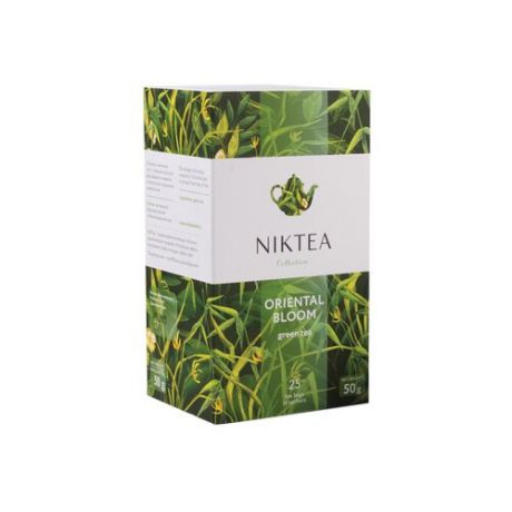 Чай зеленый Niktea Oriental bloom в пакетиках, 25 шт.