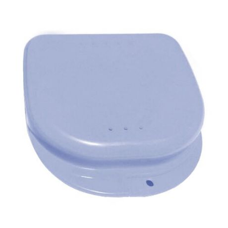 StaiNo Denture Box Slim – Бокс пластиковый, 82*85*29 мм (голубой)