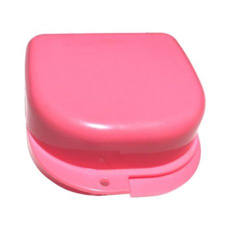 StaiNo Denture Box – Бокс пластиковый, 78*83*45 мм (розовый)