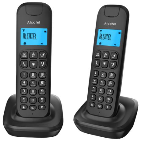 Радиотелефон Alcatel E132 Duo черный