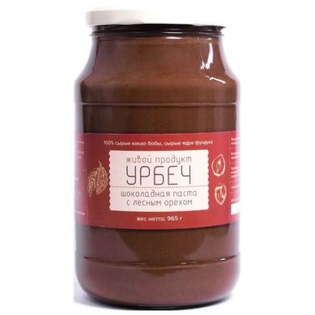 Живой Продукт Урбеч шоколадная паста с лесным орехом, 965 г