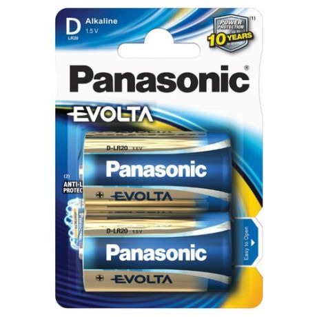 Батарейка Panasonic Evolta D/LR20 2 шт блистер