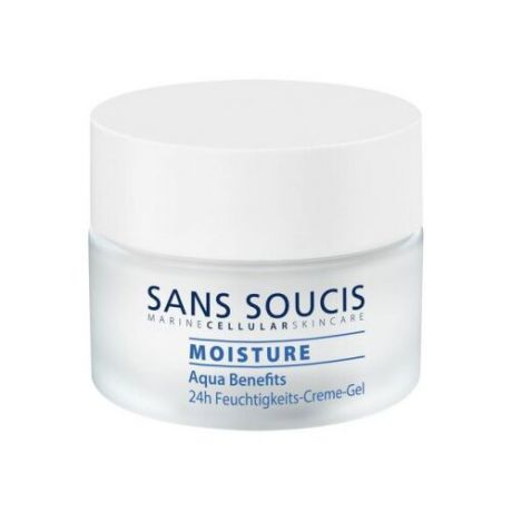 Sans Soucis Moisture Aqua Benefits Крем-гель для лица увлажняющий 24-го ухода, 50 мл