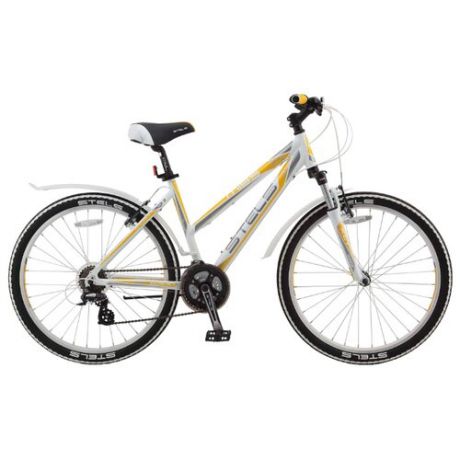 Горный (MTB) велосипед STELS Miss 6300 V 26 V010 (2018) белый/серый/жёлтый 17.5" (требует финальной сборки)