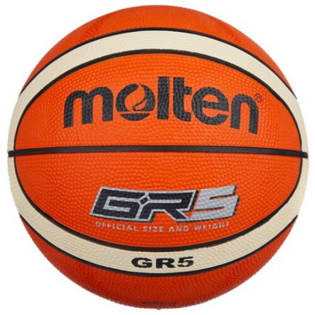Баскетбольный мяч Molten BGR5, р. 5 оранжевый/бежевый/черный