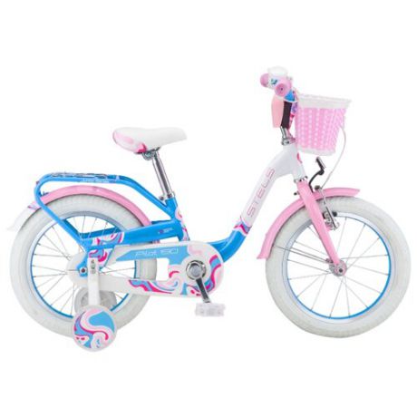 Детский велосипед STELS Pilot 190 16 V030 (2018) белый/розовый/голубой (требует финальной сборки)