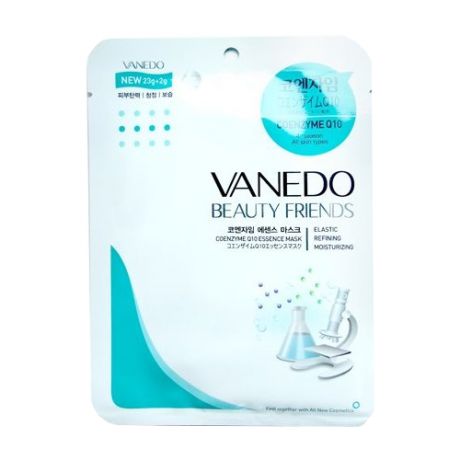 Vanedo Coenzyme Q10 Essence Mask Sheet Pack Маска для лица с коэнзимом Q10, 25 г