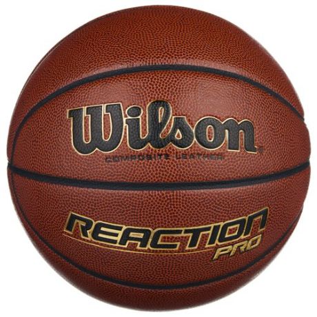 Баскетбольный мяч Wilson Reaction PRO, р. 7 коричневый