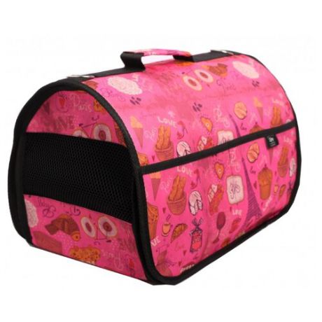 Переноска-сумка для собак Lion Lux M 43х27х29 см розовый