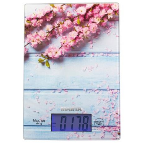 Кухонные весы Marta MT-1633 весенние цветы