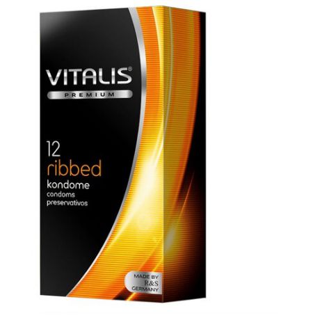 Презервативы VITALIS Ribbed 12 шт.