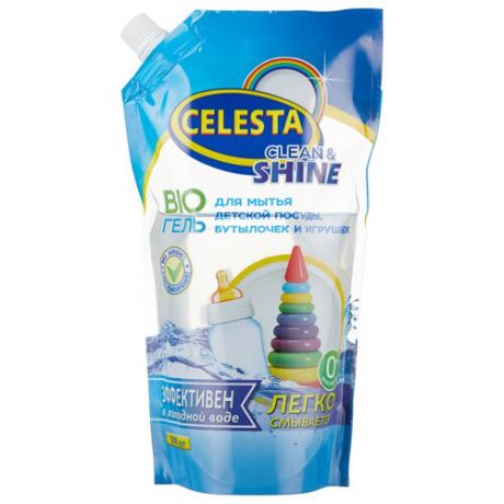 Celesta Bio-гель для мытья детской посуды, бутылочек и игрушек 0.5 л сменный блок