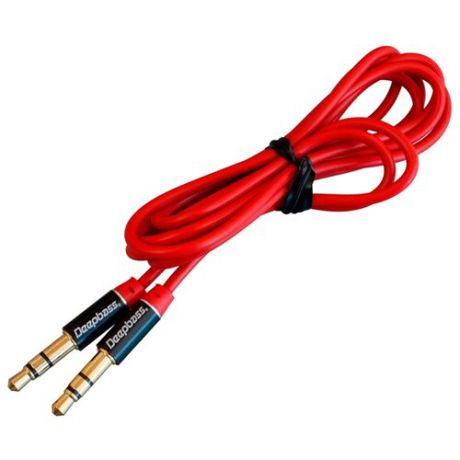 Кабель Deepbass mini jack 3.5 mm (AC320) 1.2 м красный