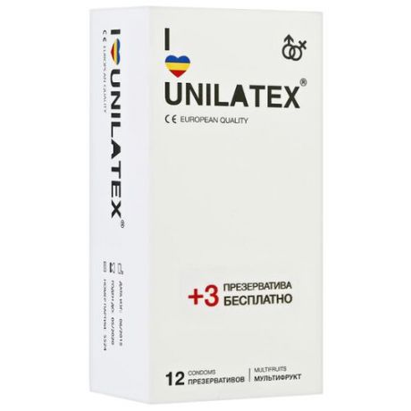 Презервативы Unilatex Multifruits 15 шт.