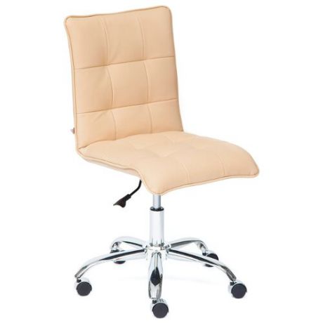 Компьютерное кресло TetChair Zero, обивка: искусственная кожа, цвет: бежевый