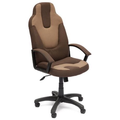 Компьютерное кресло TetChair Нео 3, обивка: текстиль, цвет: коричневый/бежевый