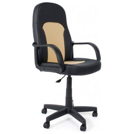 Компьютерное кресло TetChair Парма, обивка: текстиль/искусственная кожа, цвет: черный/бежевый