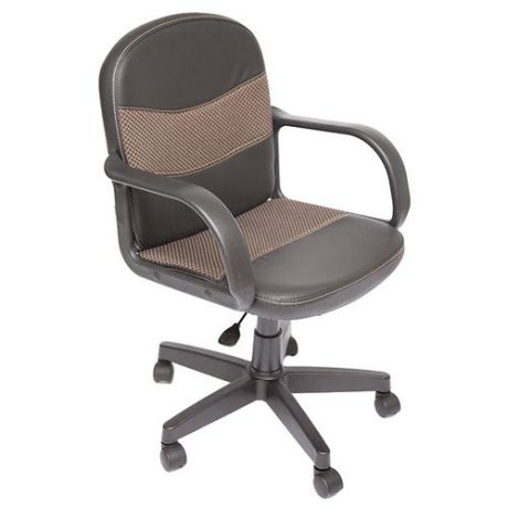 Компьютерное кресло TetChair Багги, обивка: текстиль/искусственная кожа, цвет: черный/бежевый