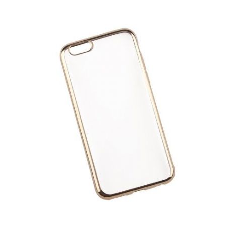 Чехол Liberty Project TPU прозрачный с хром рамкой для Apple iPhone 6/6s прозрачный/золотой