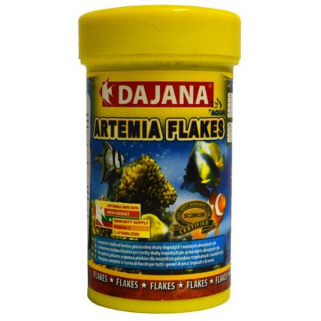 Сухой корм Dajana Pet Artemia flakes для рыб 100 мл