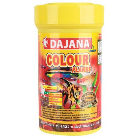 Сухой корм Dajana Pet Colour Flakes для рыб 100 мл 20 г