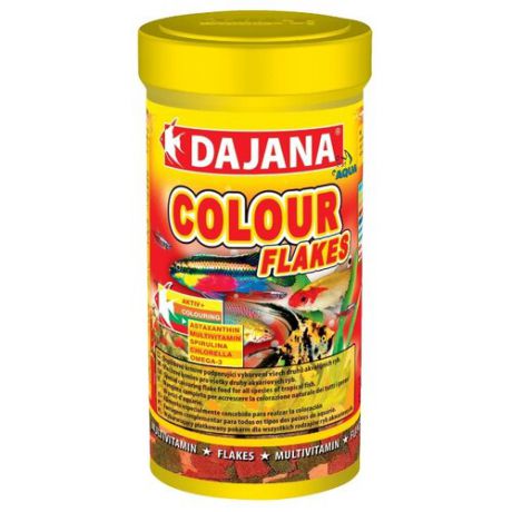 Сухой корм Dajana Pet Colour Flakes для рыб 250 мл 50 г