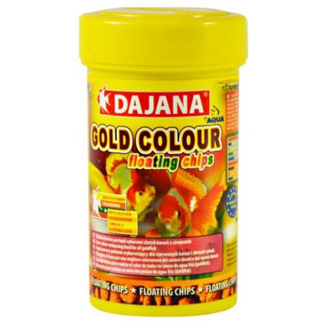 Сухой корм Dajana Pet Gold Colour Floating Chips для рыб 100 мл 40 г