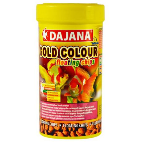 Сухой корм Dajana Pet Gold Colour Floating Chips для рыб 250 мл 100 г
