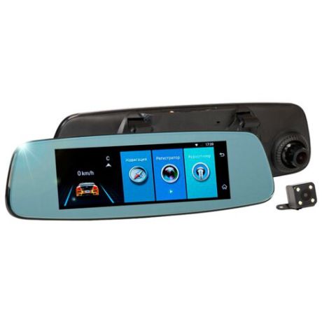 Видеорегистратор RECXON AutoSmart GPS, 2 камеры, GPS черный