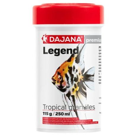 Сухой корм Dajana Pet Legend Tropical Granules для рыб 250 мл 115 г