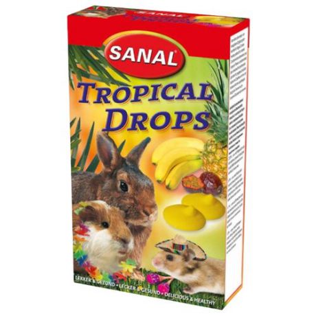 Лакомство для кроликов, грызунов SANAL Tropical Drops 45 г