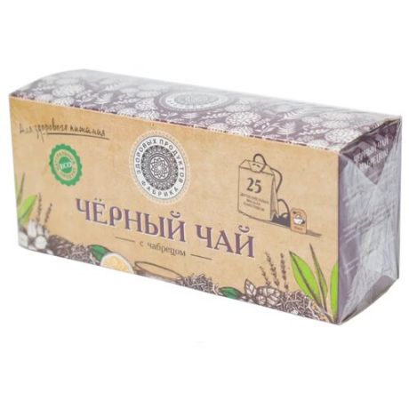 Чай черный Фабрика здоровых продуктов в пакетиках, 25 шт.