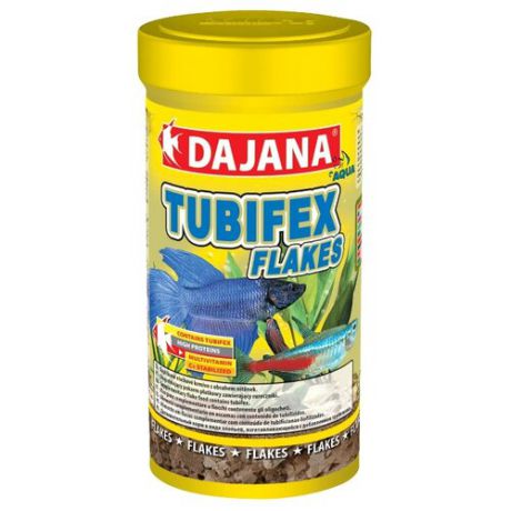 Сухой корм Dajana Pet Tubifex Flakes для рыб 250 мл 50 г
