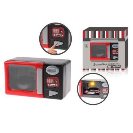 Микроволновая печь S+S Toys 101031829 красный/черный/серый