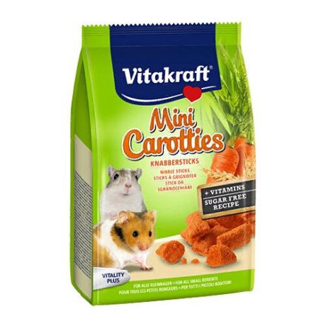 Лакомство для кроликов, грызунов Vitakraft Mini Carotties 50 г
